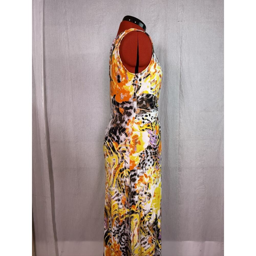 Peter Nygard Women's Sleeveless Maxi Dress Sz 8 Multicolor Animal Print D353 - Picture 5 of 11